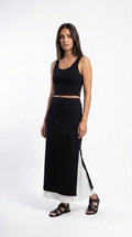 ABla long skirt